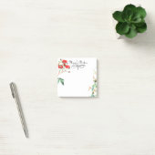 Koraal Roos Bloementuin Waterverf 3x3 Post-it® Notes (Kantoor)