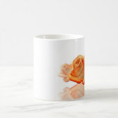 Koraal Roos bloesem met plattegrond Koffiemok (Center)