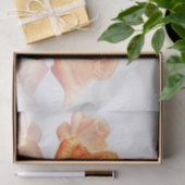 Koraal Roos bloesem met plattegrond Tissuepapier (Geschenk)