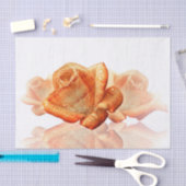 Koraal Roos bloesem met plattegrond Tissuepapier (Craft)