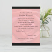 Koraal Roos Elopement 2 Aankondiging (Staand voorkant)