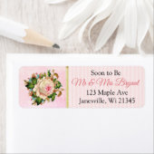 Koraal Roos Floral Return Label (Insitu)