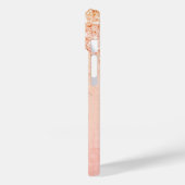 Koraal roos goud glitter druipt rustige girale dru Case-Mate iPhone case (Achterkant / Links)