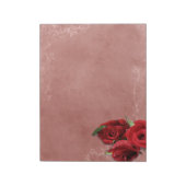  koraal Roos Notitieblok (Linkerzijde)
