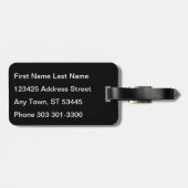 Koraal Roos | Personaliseren Bagagelabel (Achterkant horizontaal)