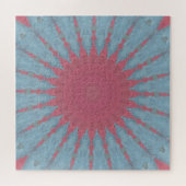 Koraal Roos Starburst Legpuzzel (Horizontaal)