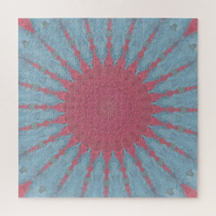 Koraal Roos Starburst Legpuzzel