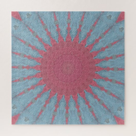 Koraal Roos Starburst Legpuzzel (Verticaal)