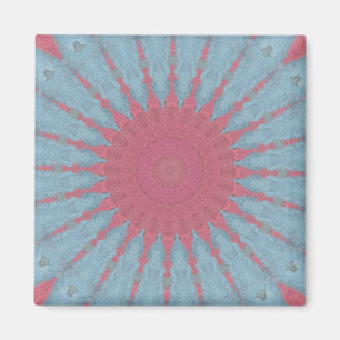 Koraal Roos Starburst Magneet