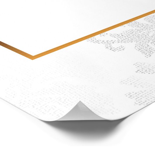  koraal Roos - Verloopschema Poster (Hoek)