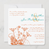 Koraal Roos Wilde bloemen Weddenschappen Kaart (Voorkant)