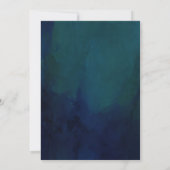 Koraal roze en blush bloemen boeket moody bruiloft kaart (Achterkant)