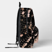 Koraal Roze Faux Munt Gypsy Sjaal Bedrukte Rugzak (Links)