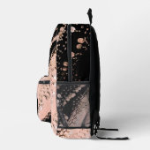 Koraal Roze Faux Munt Gypsy Sjaal Monogram Bedrukte Rugzak (Rechts)