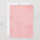 Koraal roze florale waterverf vrijgezellenfeest kaart (Achterkant)