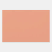 Koraal-roze Gouden Stevige kleur Inpakpapier Vel (Voorkant 3)