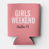 Koraal Roze Meisjes Weekend Koeler (Voorkant)