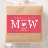 Koraal roze metselaarpot bruiloft water flesetiket etiket (Insitu)