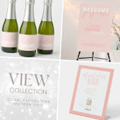 Koraal Roze Moderne Galentine Feest Uitnodiging
