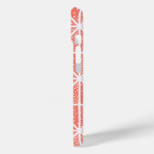 Koraal Roze Moderne Geometrische Patroon Driehoek Case-Mate iPhone Case (Achterkant / Links)