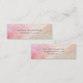  Koraal Roze Moeder van de Parel Shell Mini Visitekaartje (Voorkant / Achterkant)