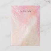 Koraal Roze Moeder van de Parel Sieraden Oorbel Di Visitekaartje (Achterkant)