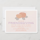 Koraal Roze Pompoen Vriendschappen Kaart (Voorkant)