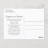 Koraal Roze Rood Salie Groen Afstudeerrondschrijve Briefkaart (Achterkant)