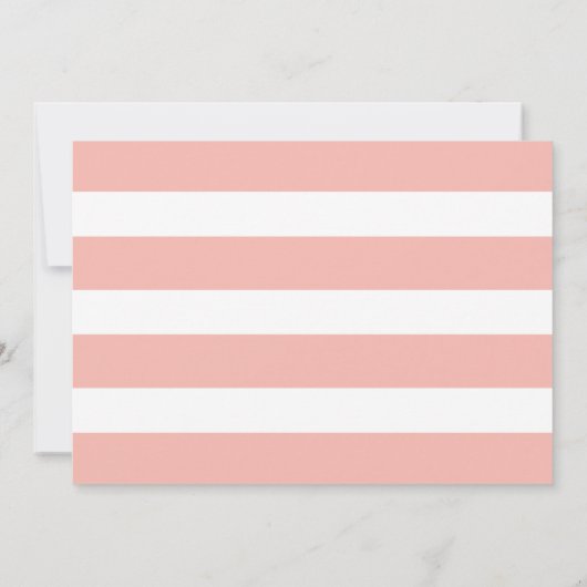 Koraal Roze & Roos Gouden Confetti Oh Baby shower Kaart (Achterkant)