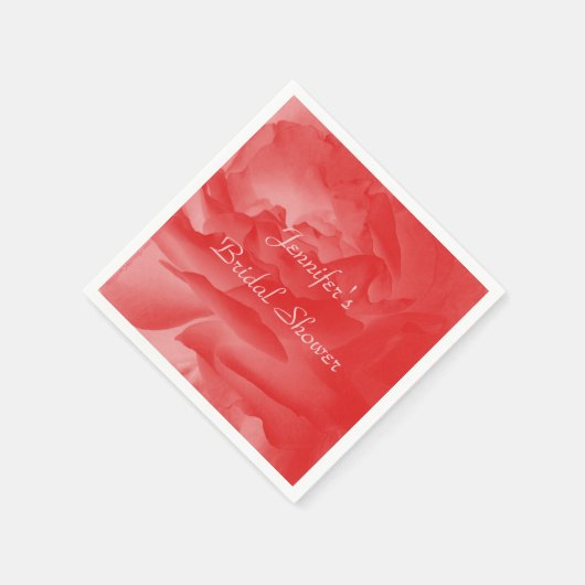 Koraal Roze Rose Papier servetten, Vrijgezellenfee Servetten (Hoek)