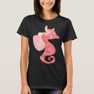 Koraal Roze Sweetie Snoep Zeepaardje T-shirt