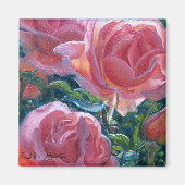 "Koraal Rozen" magneet (Voorkant)