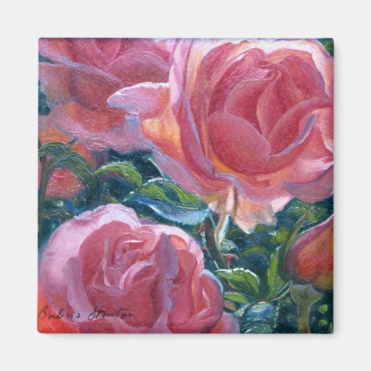 "Koraal Rozen" magneet (Voorkant)