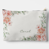 Koraal Salie Groene Bloemen Moeder van de bruid Etui (Achterkant)