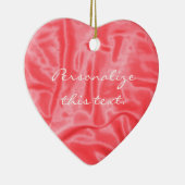Koraal Satin-kerstversiering Keramisch Ornament (Rechts)