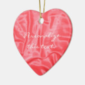 Koraal Satin-kerstversiering Keramisch Ornament (Links)