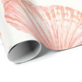 Koraal Schelp Kuststrand Cadeaupapier (Rol Hoek)
