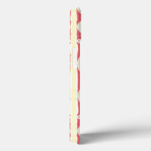 Koraal scrollwork patroon Hoesje-Mate iPhone case (Achterkant / Rechts)