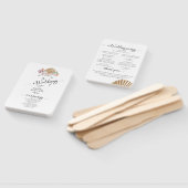 Koraal & Seashell strand bruiloft Handwaaier (Niet-gemonteerd)