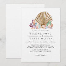 Koraal & Seashell strand bruiloft