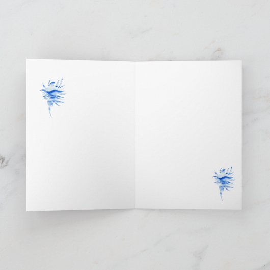 Koraal Silhouette conch shell Kaart (Binnen)