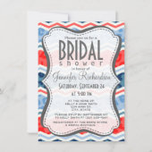 Koraal Sinaasappel en lichtblauwe luipaardprint Kaart (Voorkant)