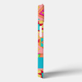 Koraal Sinaasappel Kleurrijke Patchwork Quiltblok  Case-Mate iPhone Case (Achterkant / Rechts)