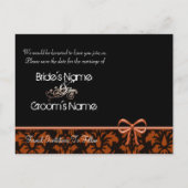 Koraal sparen de Datum met Uw Foto Aankondigingskaart (Achterkant)