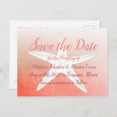 Koraal Starfish Aangepast sparen het Briefkaart va (Voorkant / Achterkant)