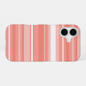 Koraal strepen iPhone 16 hoesje (Achterkant horizontaal)
