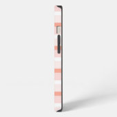 Koraal Stripe iPad-draagtas iPhone Hoesje (Linkerkant)