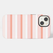 Koraal Stripe iPad-draagtas iPhone Hoesje (Achterkant horizontaal)