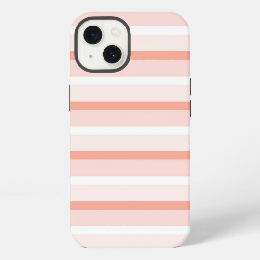 Koraal Stripe iPad-draagtas iPhone Hoesje (Achterkant)