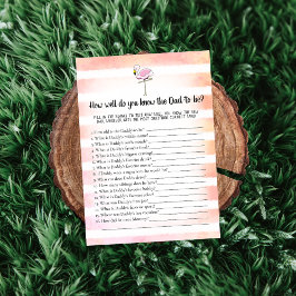 Koraal Striped Flamingo die papa het beste spel ke Kaart